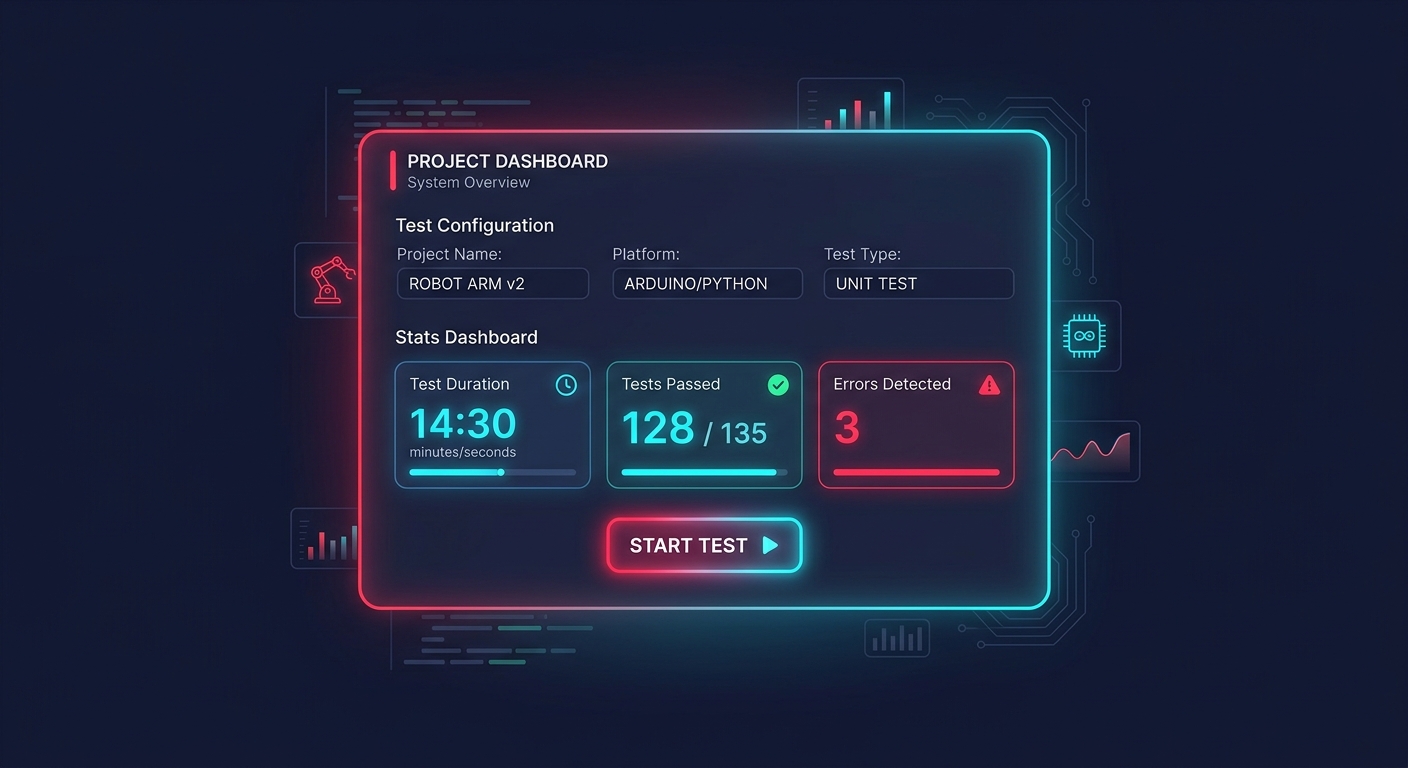 A screenshot of the web app now styled with a dark, sleek background, glowing green accents, and beautifully centered flexbox layout